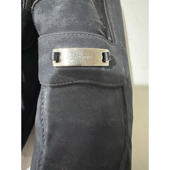 Salvatore Ferragamo Sport Woman Navy Blue Loafers Made In Italy Size 10 EU42 - Picture 2 of 7